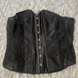 Adore Me Black Lace Corset NWT